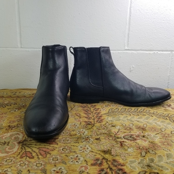 Aquatalia black leather chelsea boots main image 4